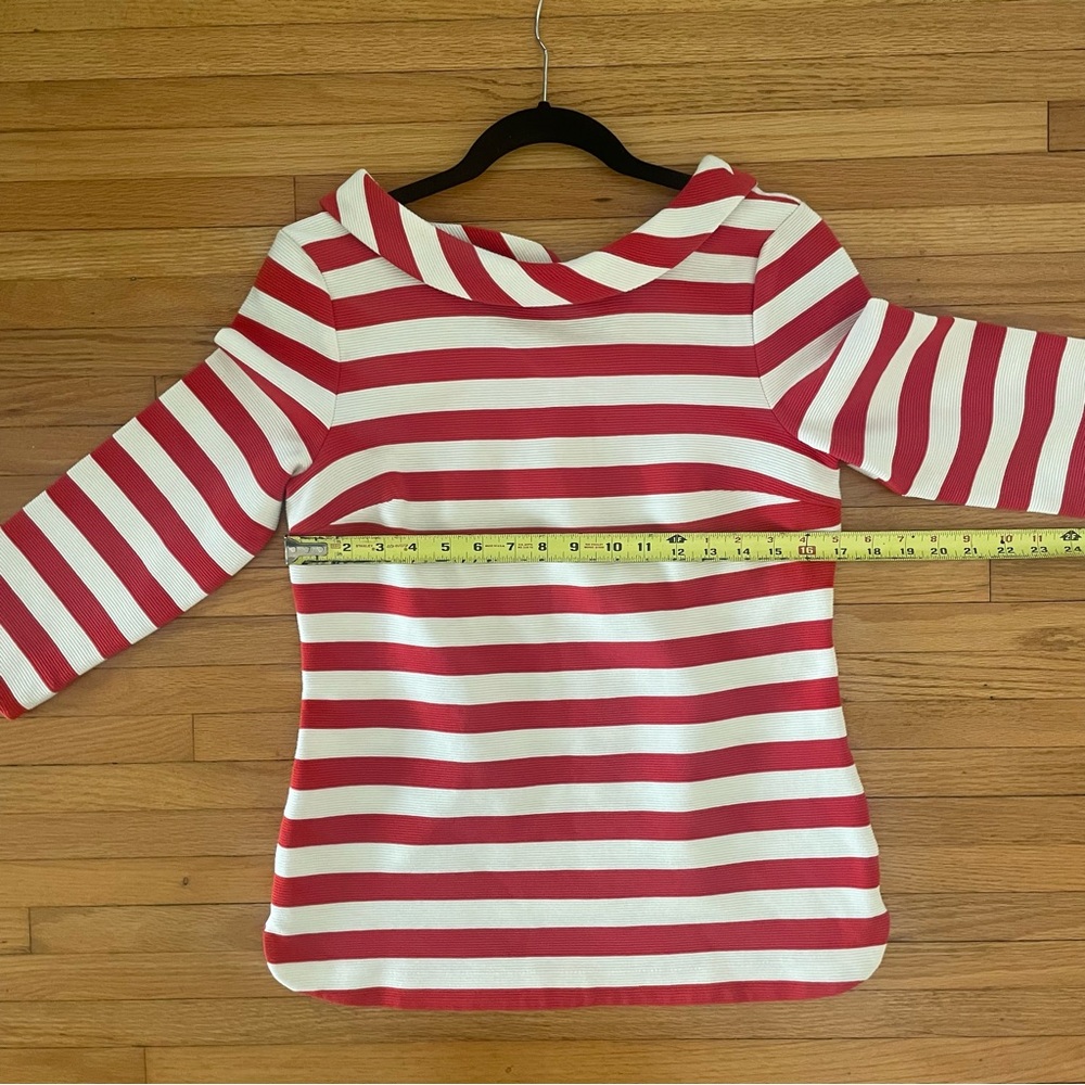 Boden Striped Sarah Ponte Top Ottoman Fabric - Size 8 - Picture 11 of 11